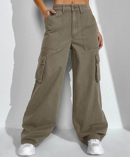 Cargo Jeans Flap Pocket