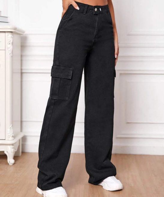 Tall Flap Pocket Cargo Jeans