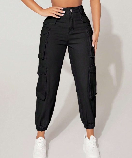 Plain Pocket Jogger Jeans